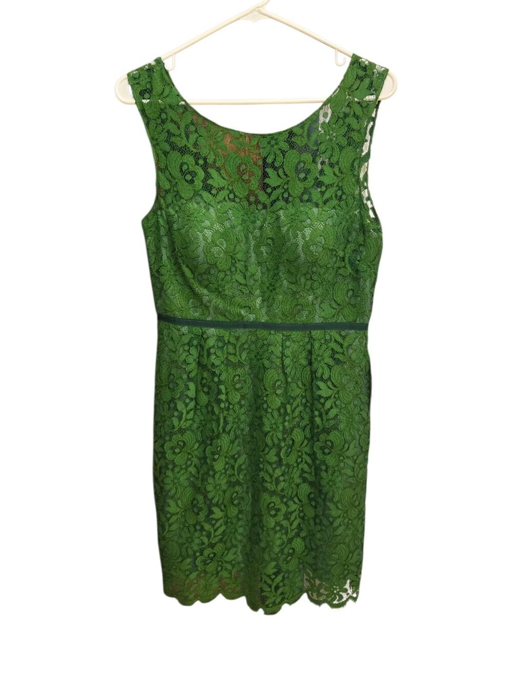 Jenny Yoo Collection Green Tea Lace Boho Bridal Sheath Dress New With Tags